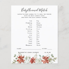 Matriz de Animais de Bebê | Jogo Chá de fraldas