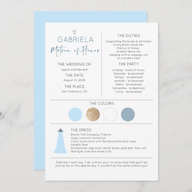 Matriz de Honra Proposta e Informação (Frente/Verso)