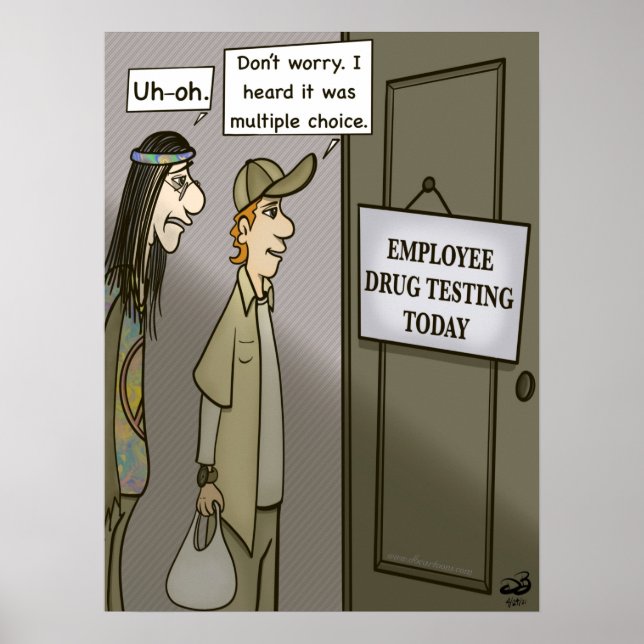 Matriz de Poster de Valor de Teste do Funcionário (Frente)