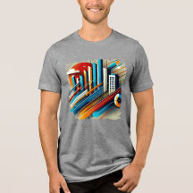 Matriz Urbana - Abstrato digital para T-Shirt
