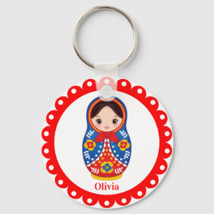 Matryoshka russa, Nesting Babushka Doll Chaveiro