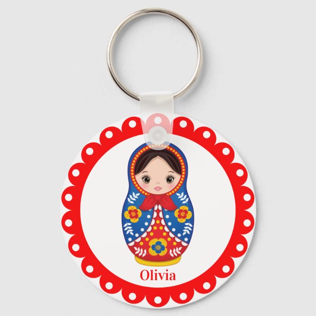 Matryoshka russa, Nesting Babushka Doll Chaveiro (Frente)