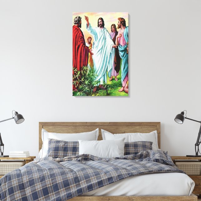 Matthew 10 Jesus envia as doze Canvas (Insitu(Quarto))