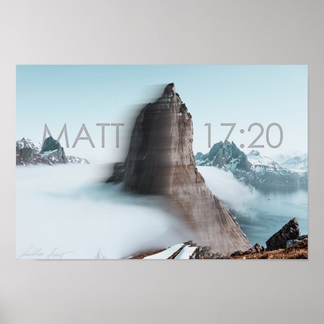 Matthew 17:20 | Poster de Movimento (Frente)