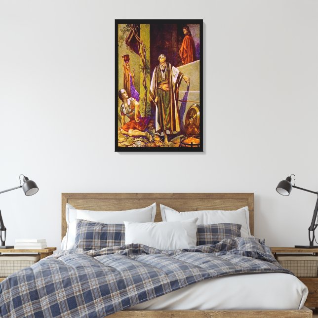 Matthew 26:69-75 Peter Nega Canvas de Jesus (Insitu(Quarto))