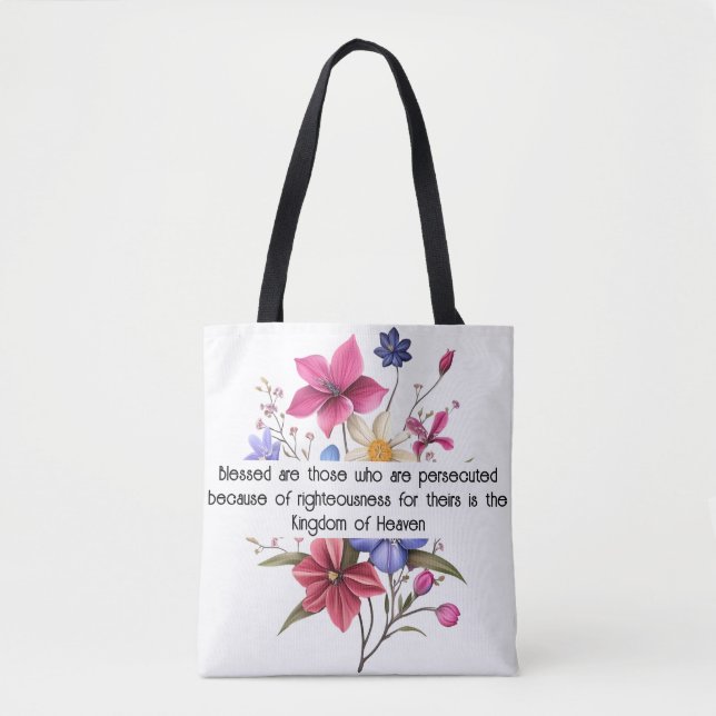 Matthew 5:10 Tote Bag (Frente)