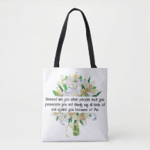 Matthew 5:11 Tote Bag