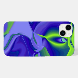 Mau, Abstrato de 3D em azul verde roxo