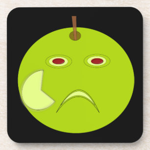 Mau Apple com Porta copos de Cork Halloween com ci