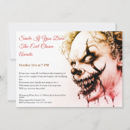 Mau - Convite de Halloween - Sorriso Sinistro
