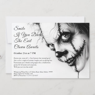 Mau - Convite de Halloween - Sorriso Sinistro
