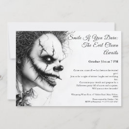 Mau - Convite de Halloween - Sorriso Sinistro