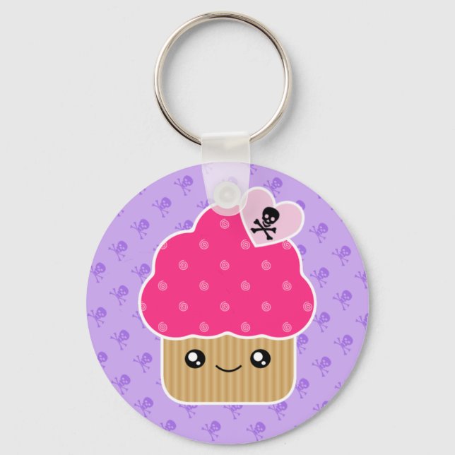 Mau Cupcake Bonito Da Morte Kawaii Chaveiro (Frente)