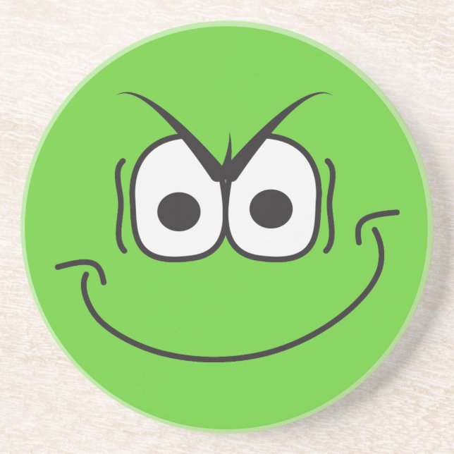 Mau Genius Face Green Porta copos (Frente)