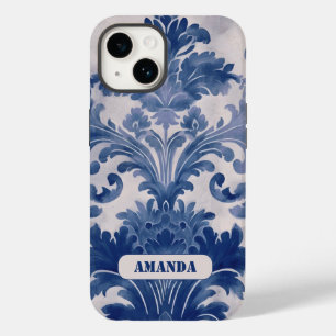 Mau legado Dó azul toile de jouy monograma