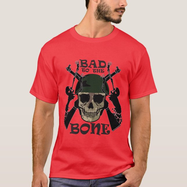 Mau para o osso Camisa do crânio, soldado do crâni (Frente)