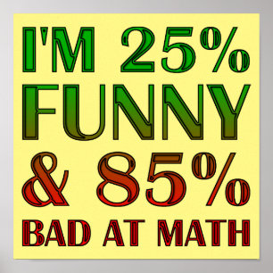 Mau sinal de Poster engraçado no mês