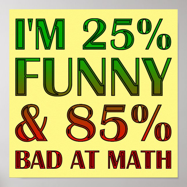 Mau sinal de Poster engraçado no mês (Frente)