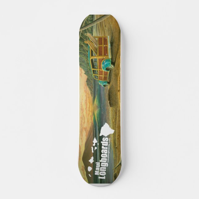 Maui Longboards Woody Longboard Skateboard (Frente)