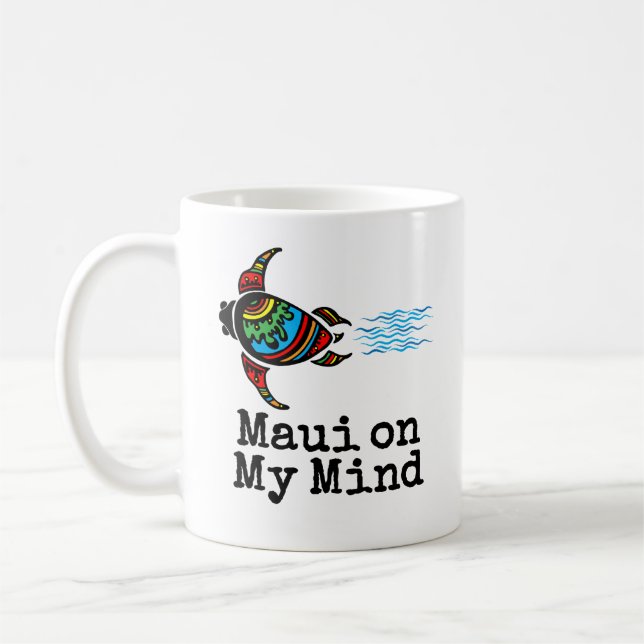 Maui na minha mente Turtle, caneca (Esquerda)