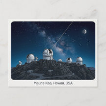Mauna Kea Havaí EUA Cartão Postal de Viagem de Obs