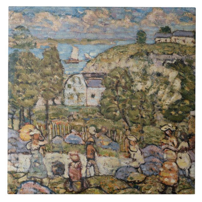 Maurice Prendergast - Paisagem Próximo a Nahant (Frente)