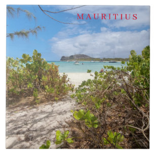 Maurícia Ilot Gabriel praia vista azulejo cerâmico