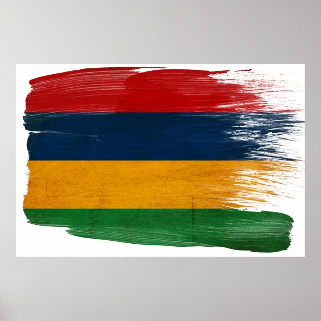 Mauritius Flag Posters (Frente)