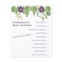 Mauve Boho - Atividade de Chá de Jogo Floral Wirel