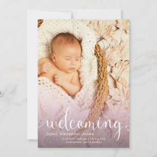 Mauve de Anúncio de Novo Nascimento e Dourado