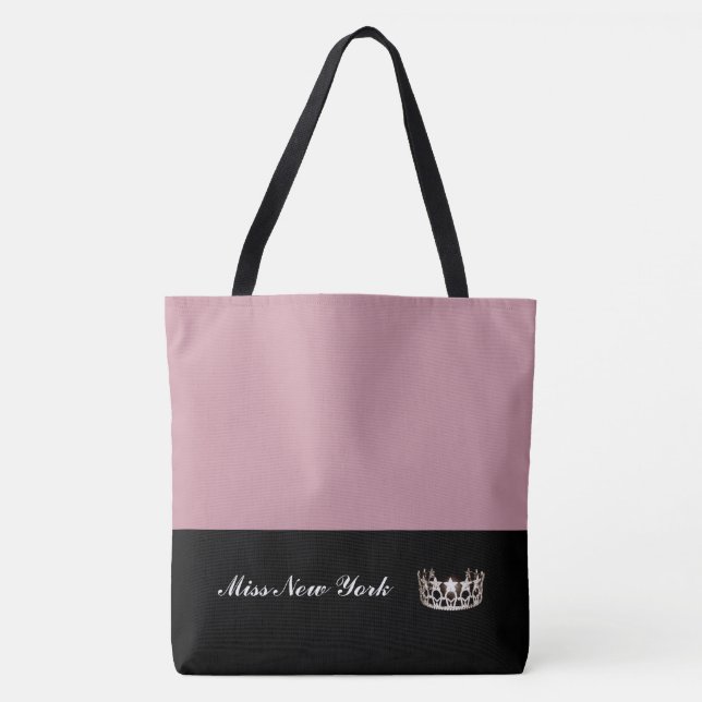 Mauve de Miss USA Silver Crown Tote Bag-LRGE (Frente)