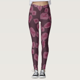 Mauve legging Mauve leggings with fairy pattern