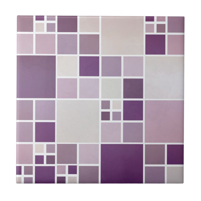 Mauve Mosaic Patteric Kitchen Bathroom Azulejo (Frente)