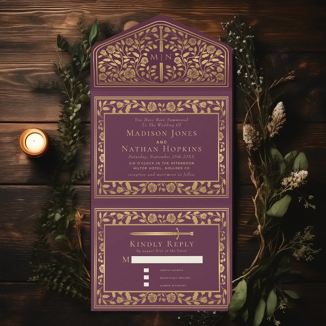Mauve Royal Medieval Wedding (Criador carregado)