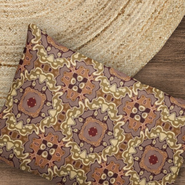 Mauve Taupe Ochre Tan Brown Bohemian Bali Art (Criador carregado)