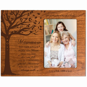 Mawmaw Adoramos o Quadro de Imagens de Madeira Cer
