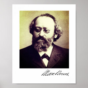 Max Bruch - Poster de assinatura