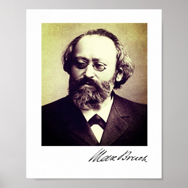 Max Bruch - Poster de assinatura (Frente)