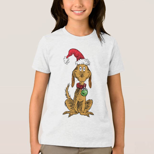 Max o Cão com Chapéu de Papai Noel (Frente)