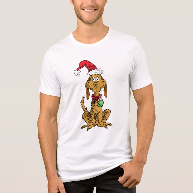 Max o Cão com Chapéu de Papai Noel (Frente)