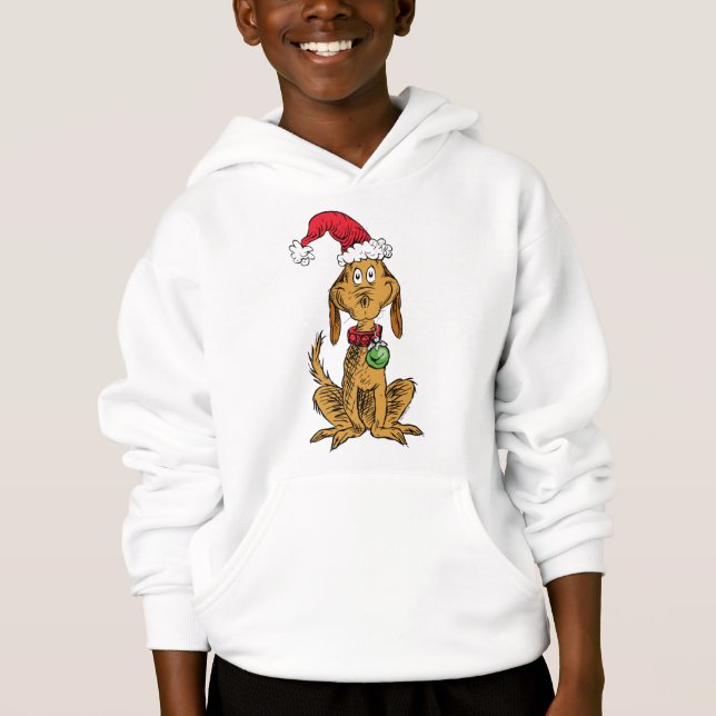 Max o Cão com Chapéu de Papai Noel (Frente)