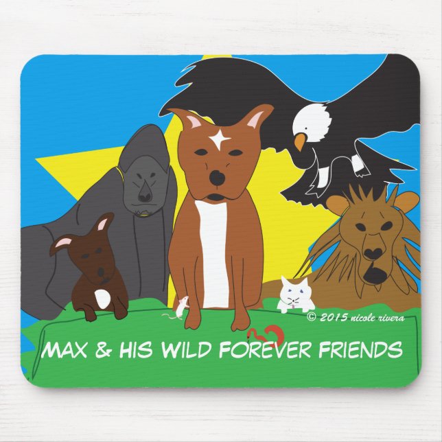Max & Sua Selvagem Para Amigos De Mousepad (Frente)