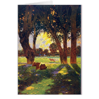 Maxfield Parrish - abandone com o cartão da água