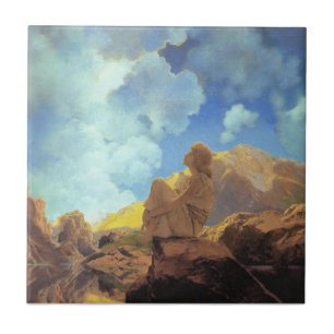 Maxfield Parrish Manhã 1922 Nuvem Azul Arte Fina