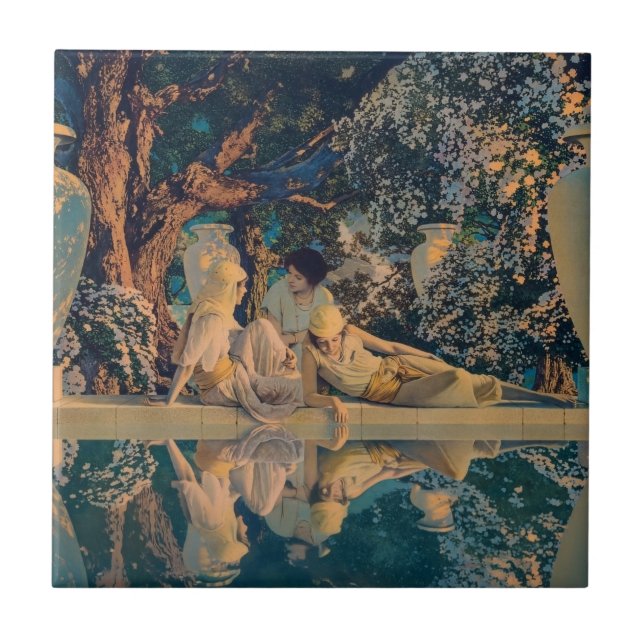 Maxfield Parrish O Jardim de Alá 1918 Arte Fina (Frente)