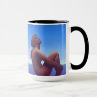 "Maxfield Parrish Stars a caneca de café "