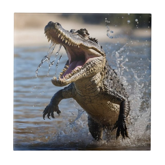 Maxilares Assustadores: Crocodilo Australiano Salt (Frente)
