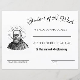 Maximilian Kolbe Student of the Week