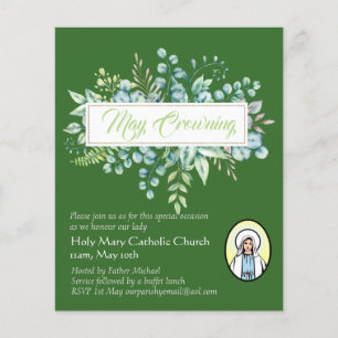 May Crowning Convida Virgem Maria Convidando Catól