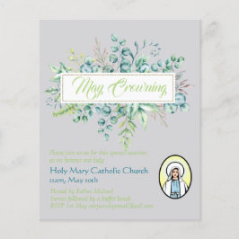 May Crowning Convida Virgem Maria Convidando Catól